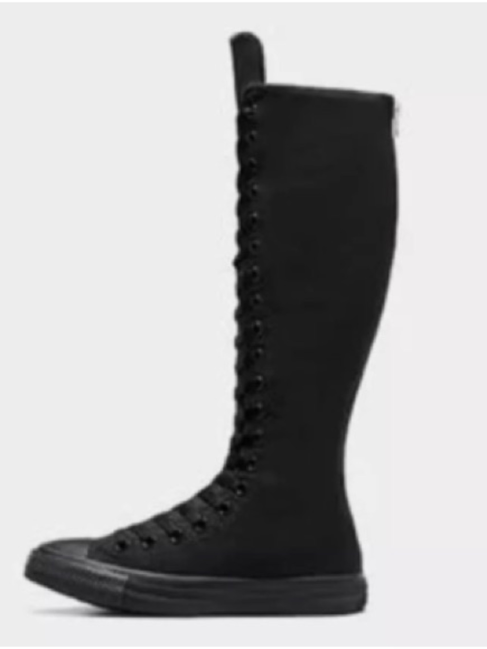 Converse Chuck Taylor All-Star XX-Hi Knee High Lace-Up Boots - Black size 8
